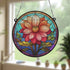 Dahlia Stained Glass Effect Suncatcher